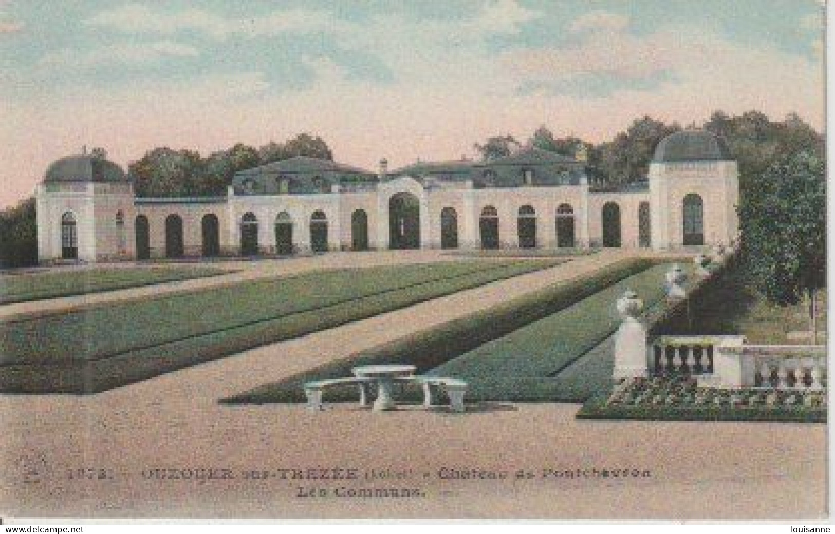 OUZOUER  SUR  TRÉZÉE  ( 45 )  CHÂTEAU  DE  PONTCHEVRON  ) C P A  ( 23 / 4 / 49  ) - Ouzouer Sur Loire