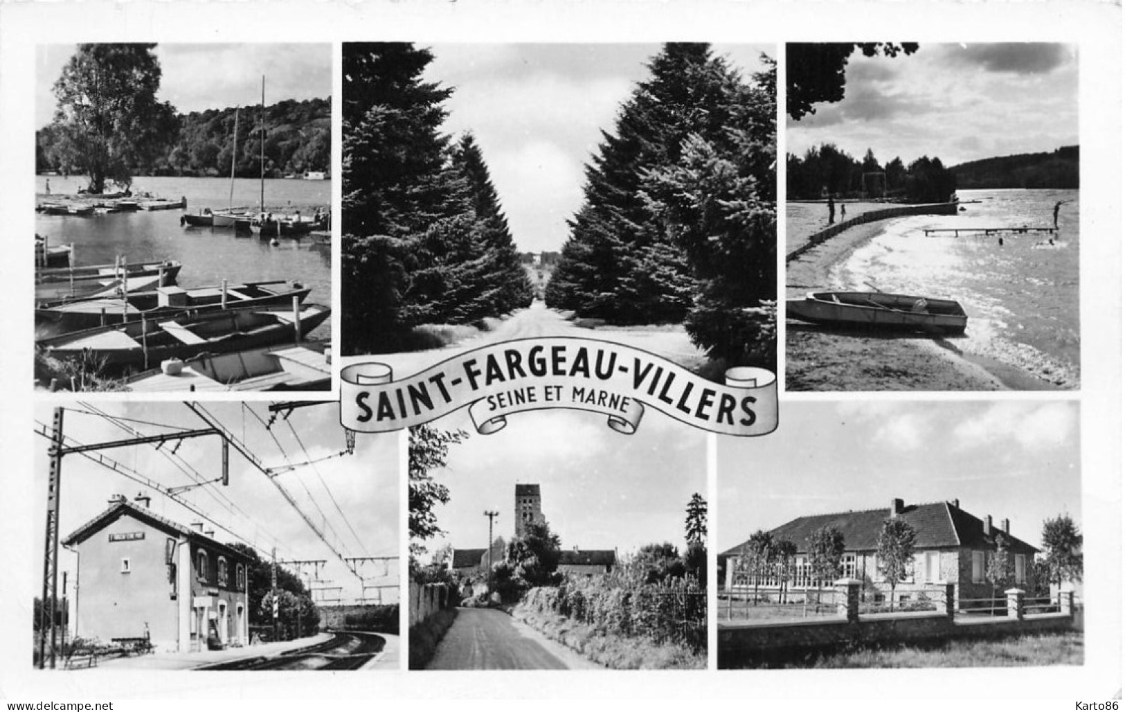 St Fargeau Villers * Souvenir De La Gare * Ligne Chemin De Fer - Saint Fargeau Ponthierry