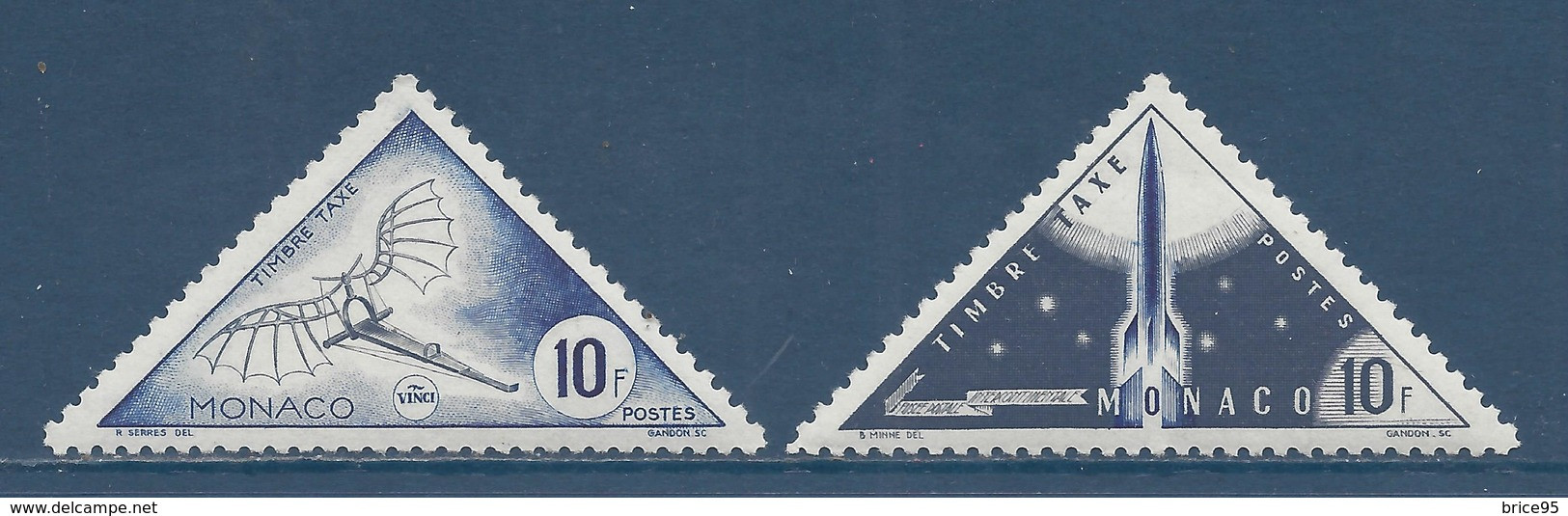 Monaco Taxe - YT N° 48 Et 49 - Neuf Avec Charnière - 1953 - Postage Due