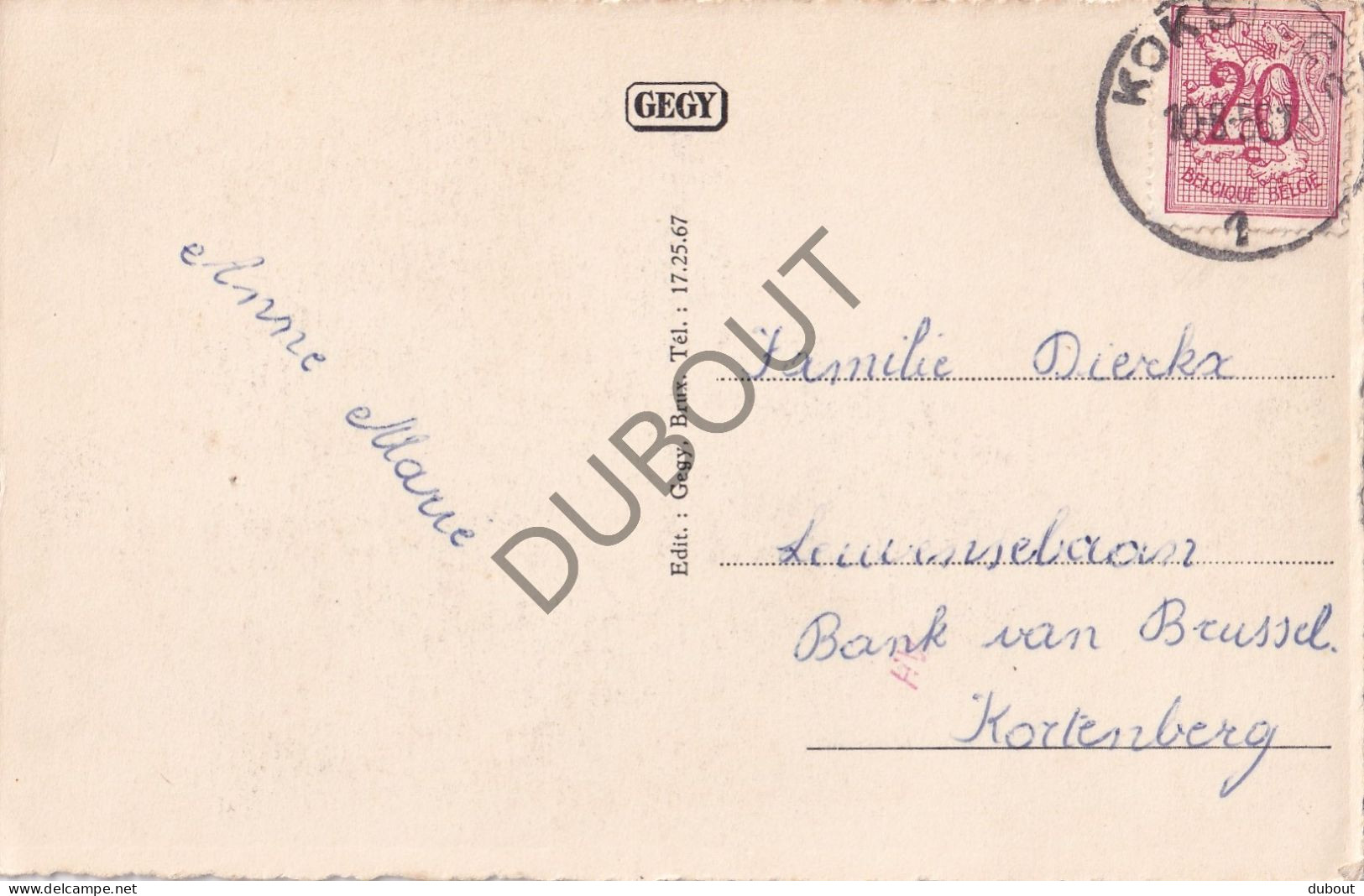 Postkaart/Carte Postale - Koksijde - De Kapel (C3335) - Koksijde