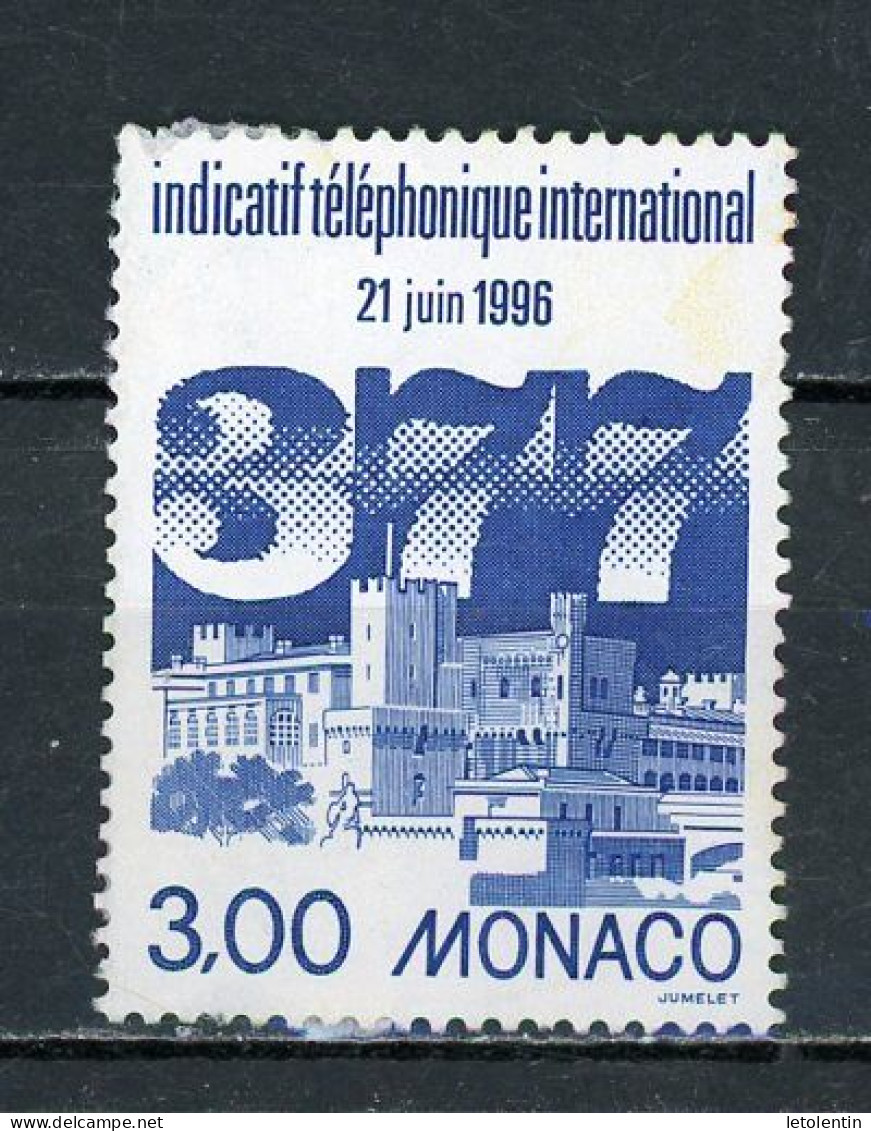 MONACO: INDICATIF TELEPHONIQUE - N° Yvert 2049 - Usati