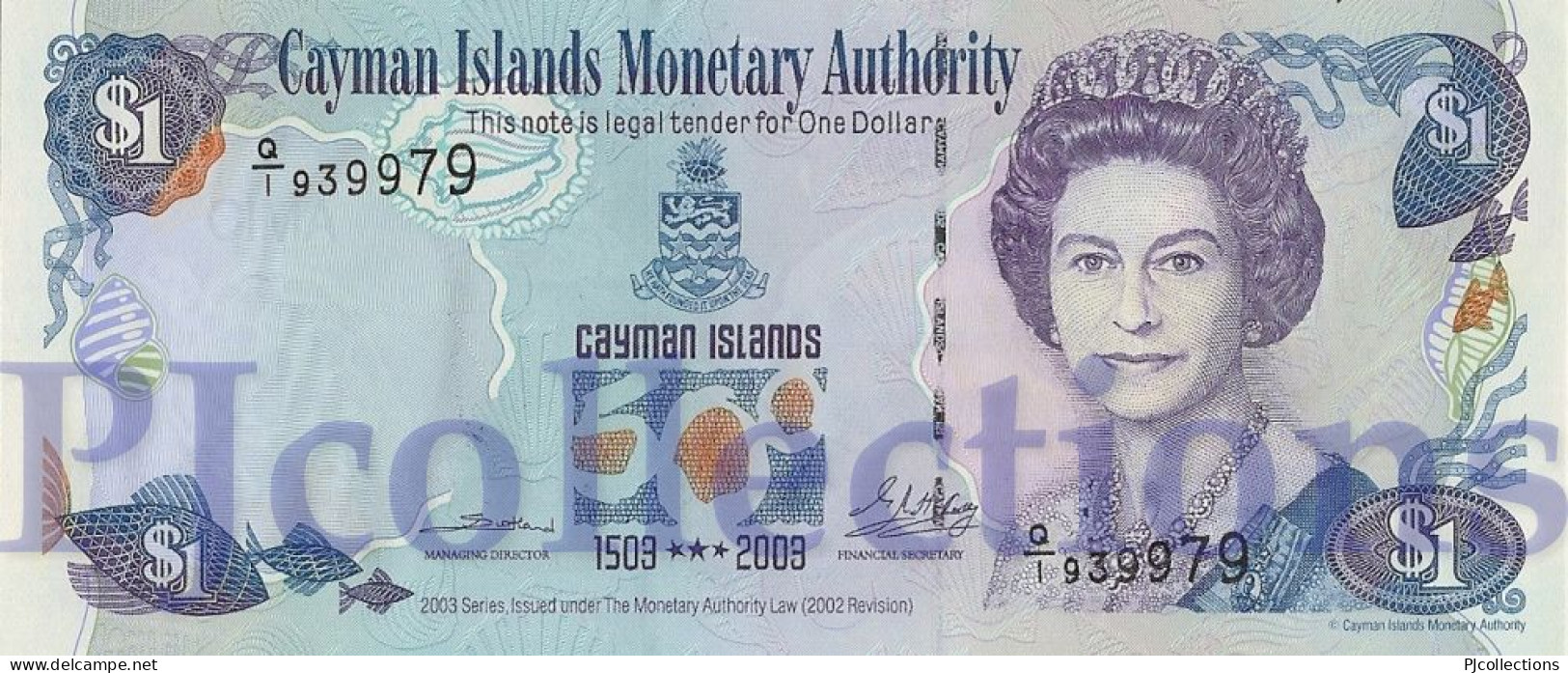 CAYMAN ISLANDS 1 DOLLAR 2003 PICK 30a UNC - Islas Caimán