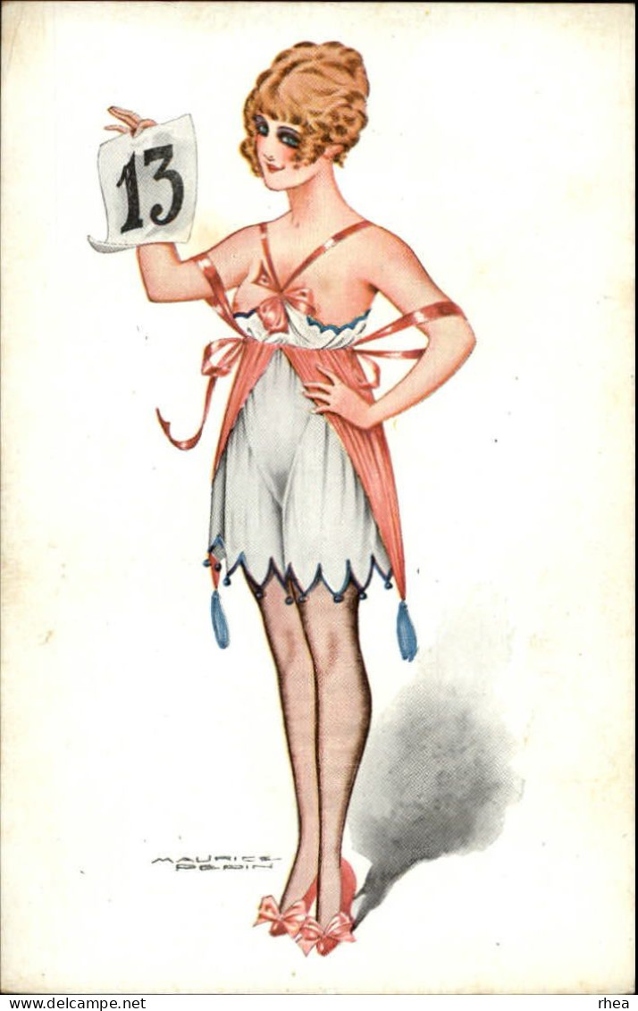 ILLUSTRATEURS - FEMMES - Carte Illustrée Par Pepin - Carte érotique - Chiffre 13 - Porte-bonheur - Pepin