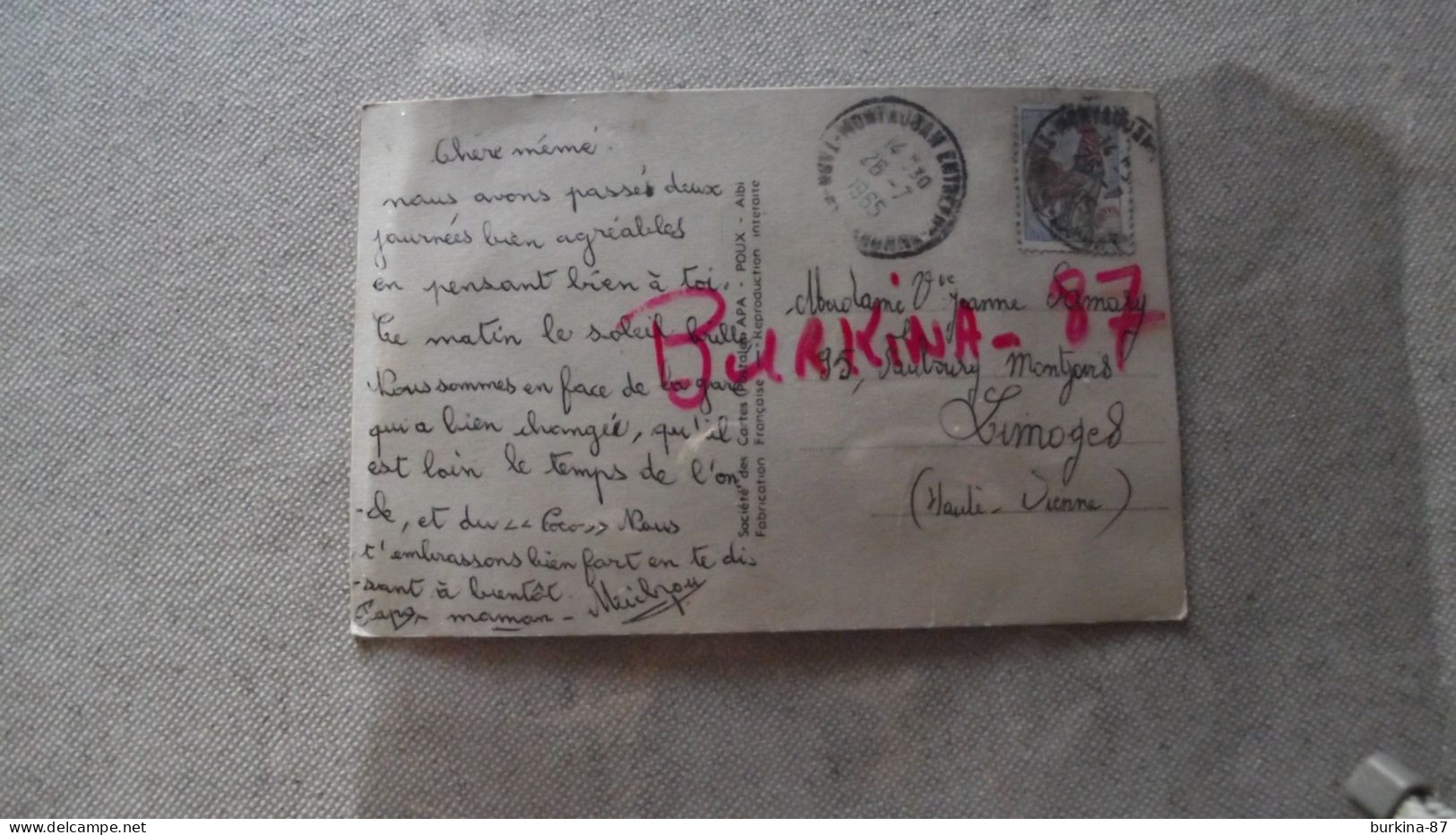 Carte Postale, Fantaisie, MONTAUBAN, Dépliant Photos Dans La Boite Aux Lettres,   1965 - A Systèmes