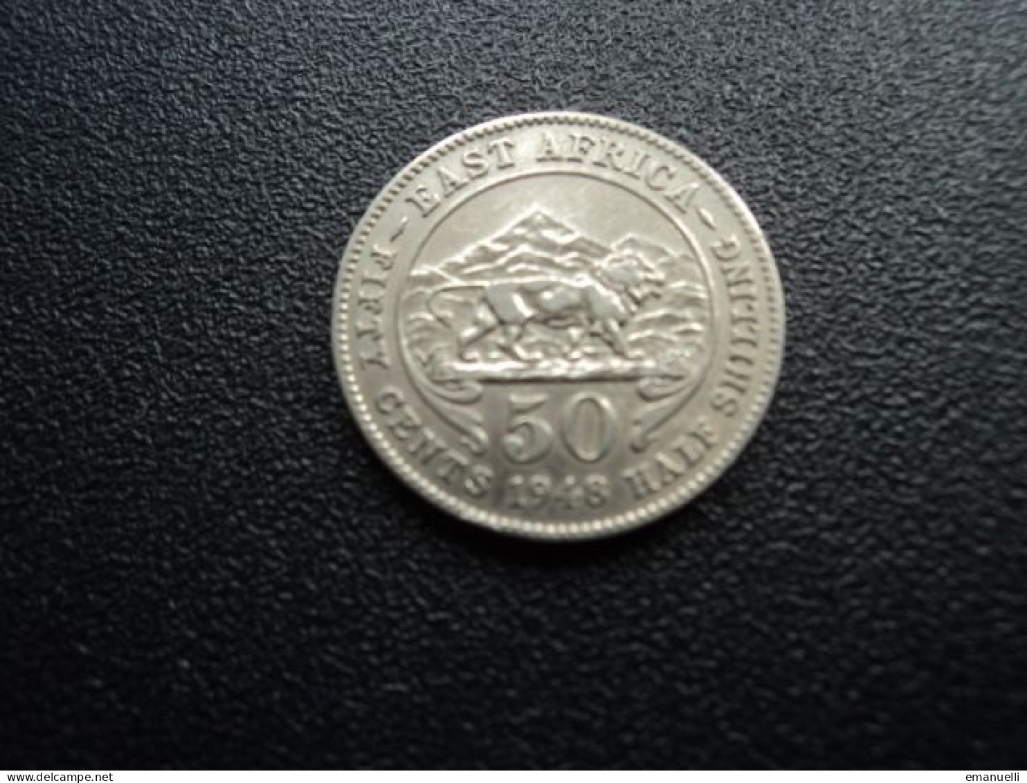 AFRIQUE DE L'EST ANGLAIS : 50 CENTS = 1/2 SHILLING   1948   KM 30     SUP+ - Colonia Britannica