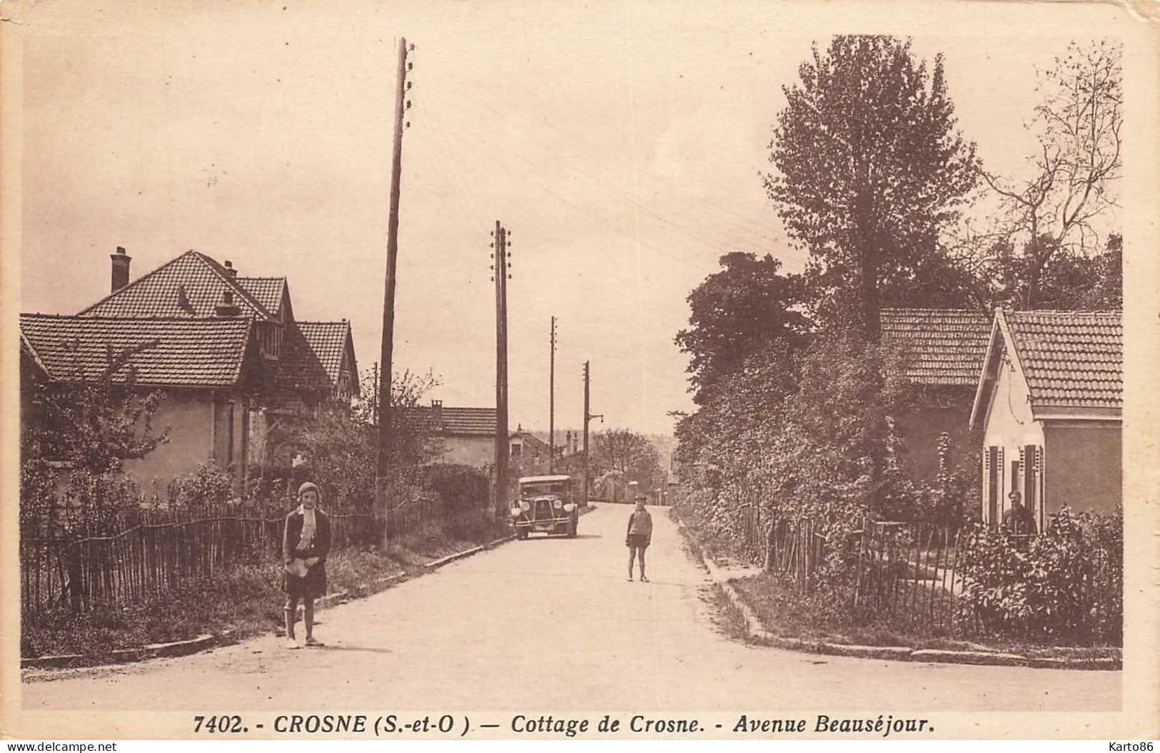 Crosne * Crosnes * Le Cottage * Avenue Beauséjour * Villageois - Crosnes (Crosne)