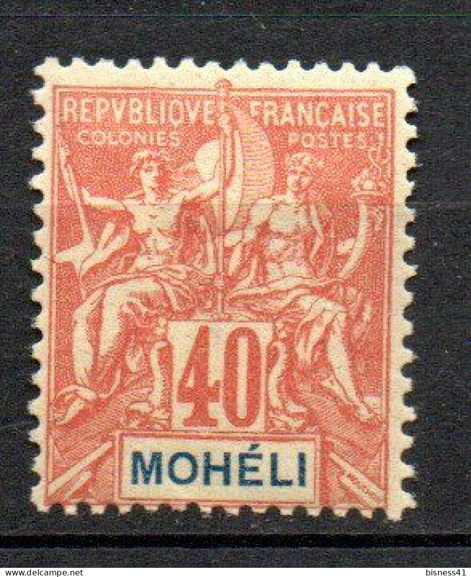 Col33  Colonie Mohéli N° 10 Neuf X MH  Cote : 23,00€ - Unused Stamps