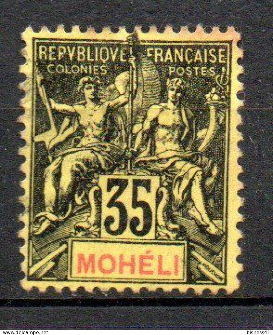 Col33  Colonie Mohéli N° 9 Oblitéré  Cote : 5,50€ - Used Stamps