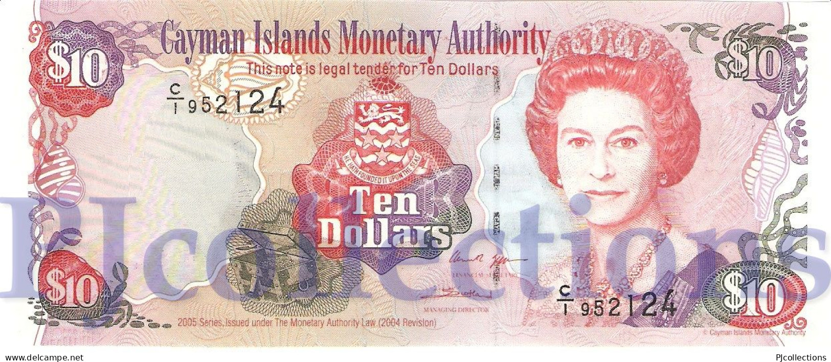 CAYMAN ISLANDS 10 DOLLARS 2005 PICK 35a UNC - Kaimaninseln