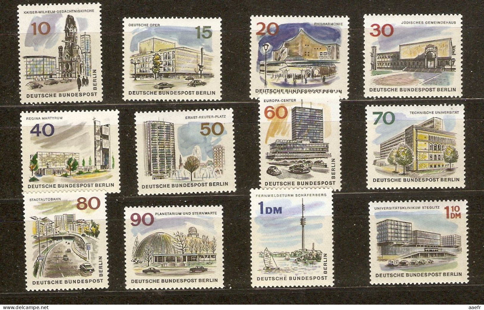 Allemagne Berlin 1965/6 - Nouveau Berlin - Série Complète MNH - 230/241 - Vrac (max 999 Timbres)