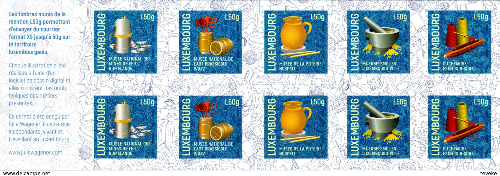 LUXEMBURG/LUXEMBOURG 2020 MH Michel 2240-2244 - CARNET/BOOKLET - MNH/**/POSTFRIS/NEUF - Carnets