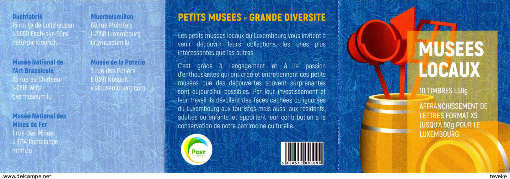 LUXEMBURG/LUXEMBOURG 2020 MH Michel 2240-2244 - CARNET/BOOKLET - MNH/**/POSTFRIS/NEUF - Markenheftchen