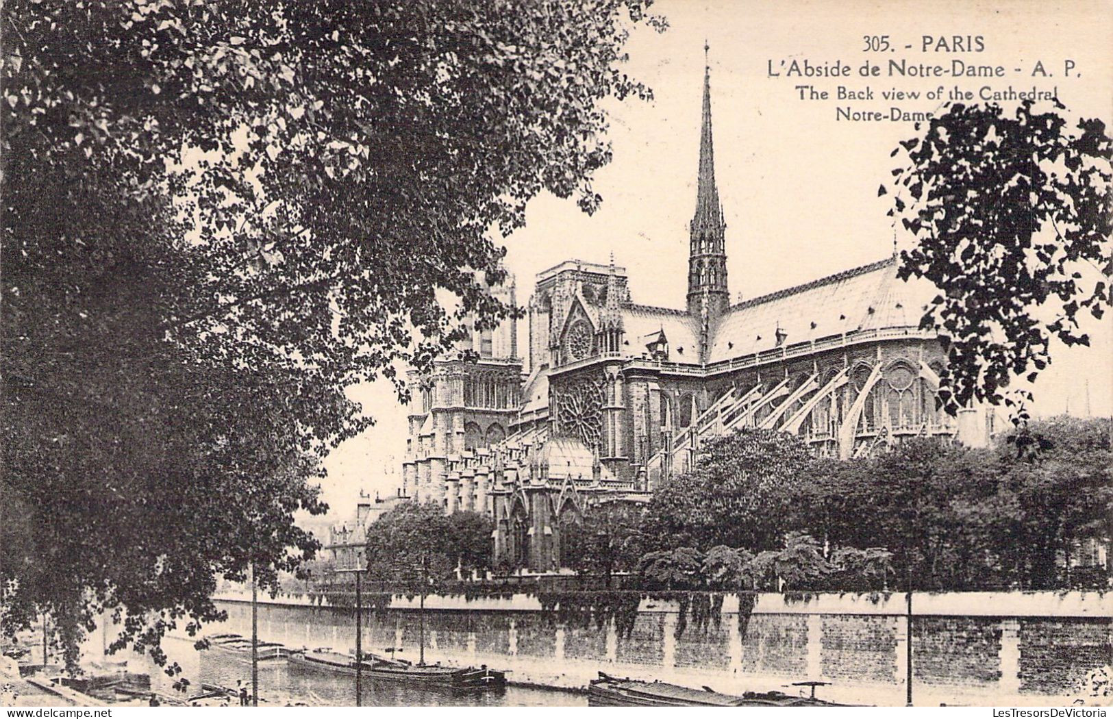 FRANCE - 75 - PARIS - L'Abside De Notre Dame - Carte Postale Animée - Otros & Sin Clasificación