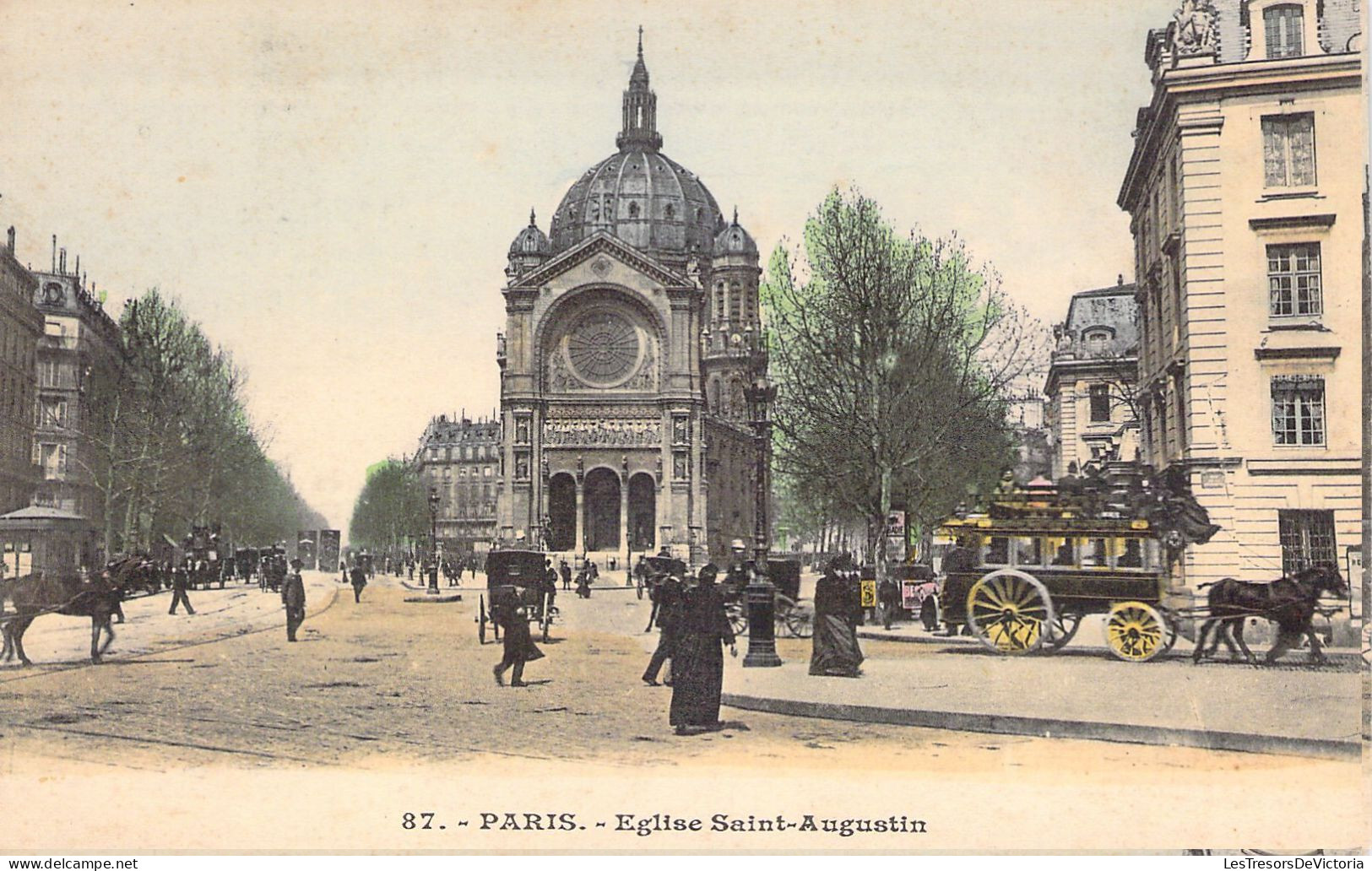 FRANCE - 75 - PARIS - Eglise St Augustin - Carte Postale Animée - Otros & Sin Clasificación