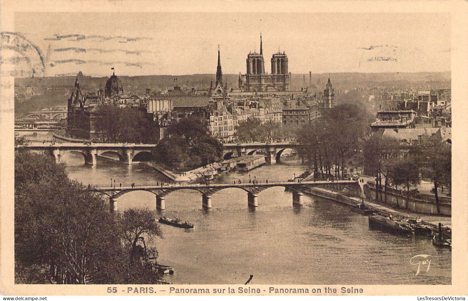 FRANCE - 75 - PARIS - Panorama Sur La Seine - Carte Postale Animée - Otros & Sin Clasificación