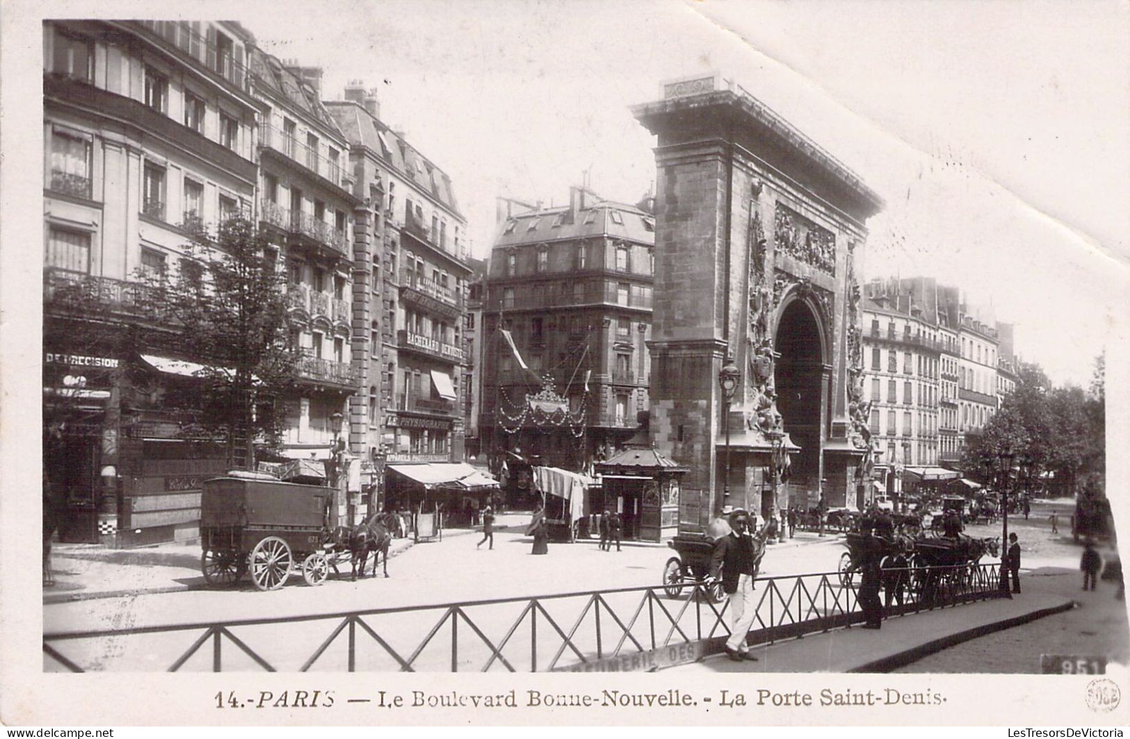 FRANCE - 75 - PARIS - Le Boulevard Bonne Nouvelle - La Porte De Saint Denis - Carte Postale Animée - Sonstige & Ohne Zuordnung