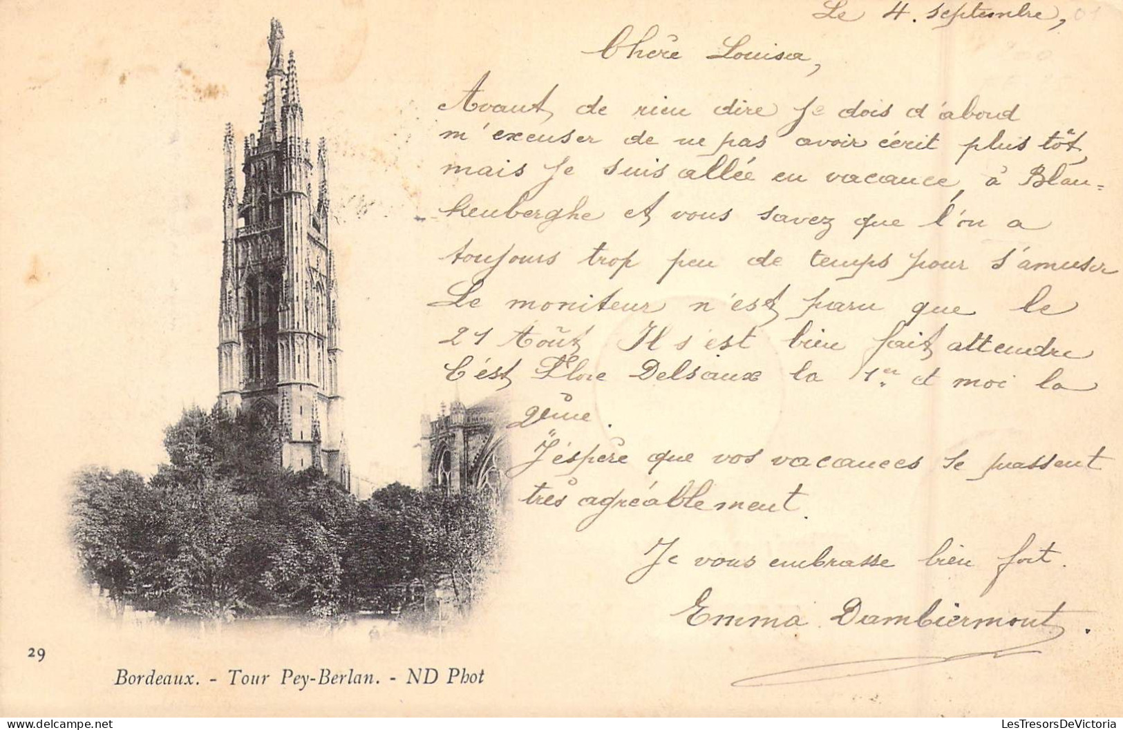 FRANCE - 33 - BORDEAUX - Tour Pey Berlan - Carte Postale Ancienne - Bordeaux