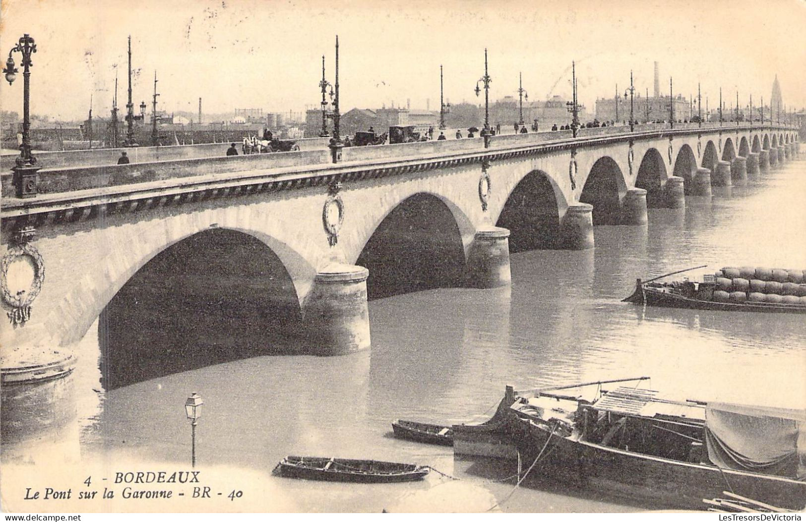 FRANCE - 33 - BORDEAUX - Le Pont Sur La Garonne - BR - Carte Postale Ancienne - Bordeaux