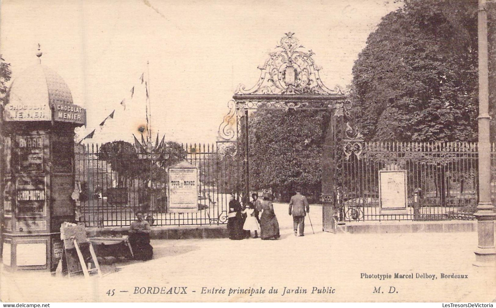 FRANCE - 33 - BORDEAUX - Entrée Principale Du Jardin Public - MD - Carte Postale Ancienne - Bordeaux