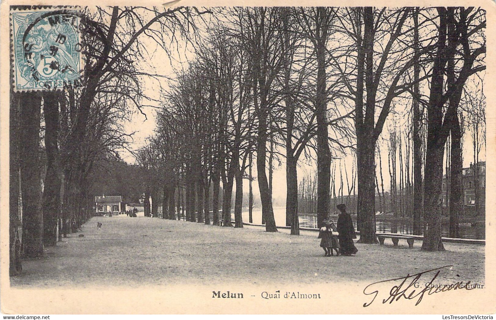 FRANCE - 77- MELUN - Quai D'Almont - Carte Postale Animée - Melun