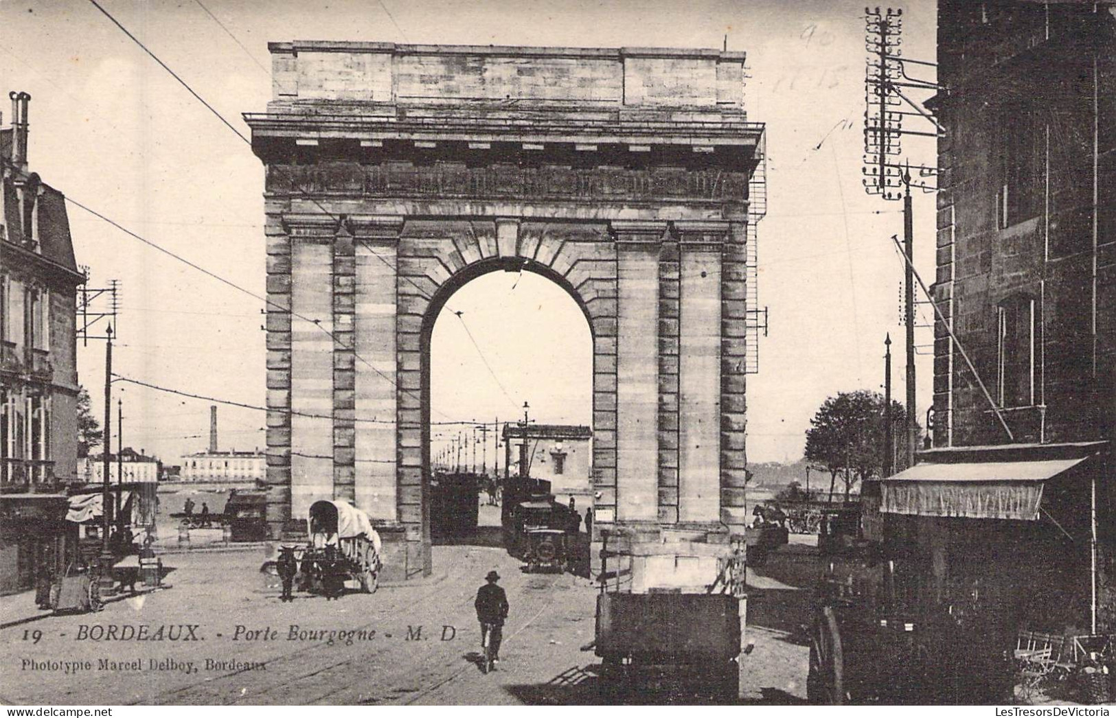 FRANCE - 33 - BORDEAUX - Porte Bourgogne - Carte Postale Ancienne - Bordeaux