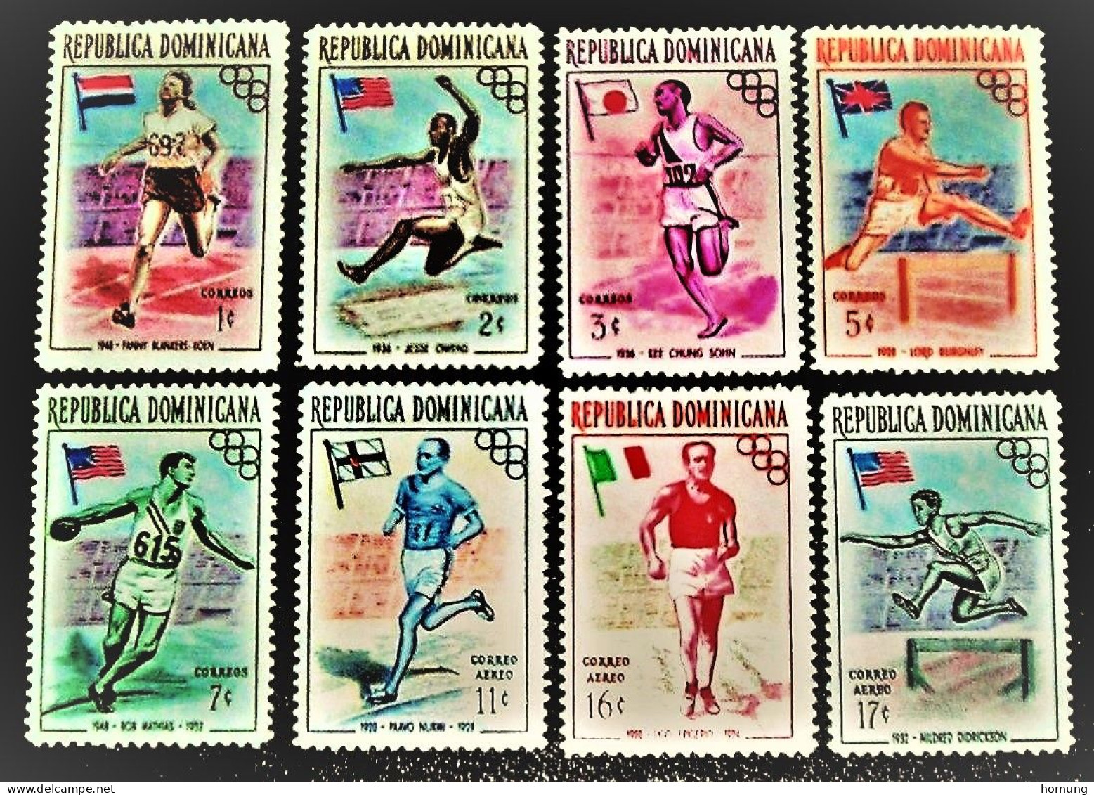 Dominicana, 1956, Olympic Games-Melbourne 1956., MNH. Michel # 560-567 - Ete 1956: Melbourne