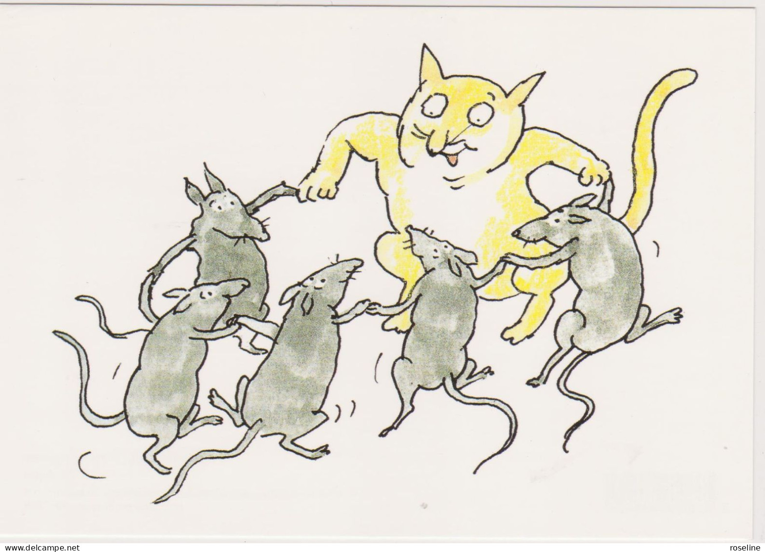 UNGERER Tomi  Ed Flammarion N° XF 3328 - Serie Les Chats Souris Danse - CPM 10,5x15 TBE 2000 Neuve - Ungerer