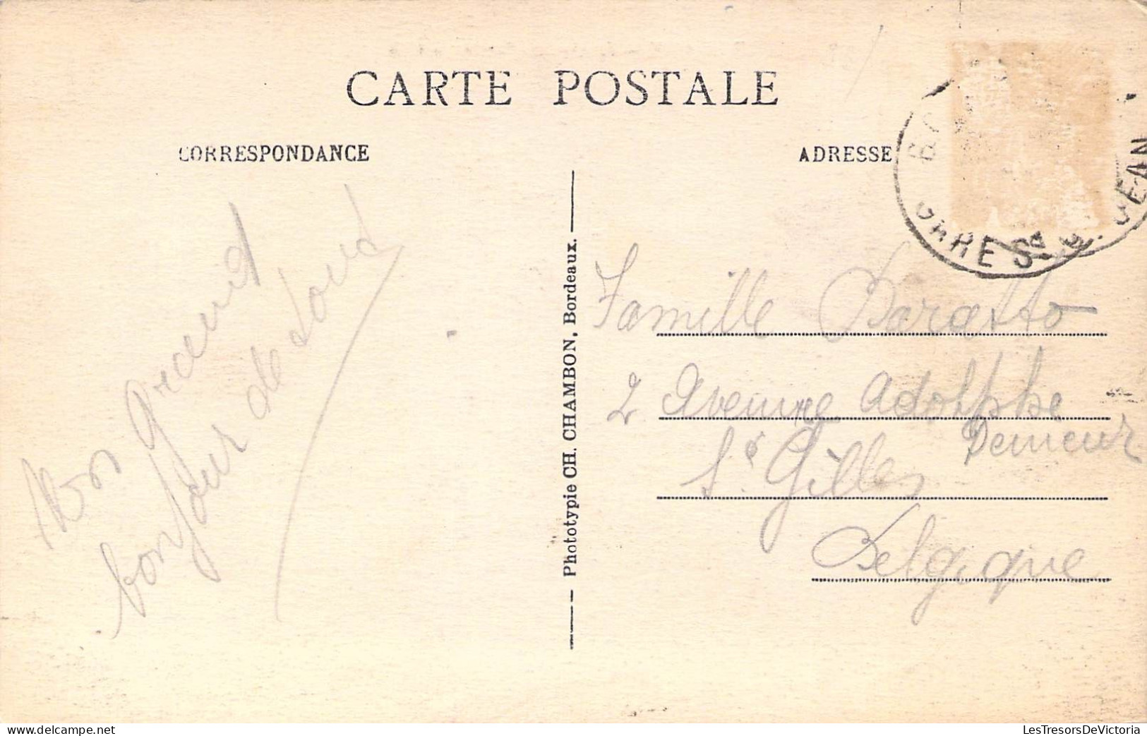 FRANCE - 33 - BORDEAUX - Le Grand Théatre - Carte Postale Ancienne - Bordeaux