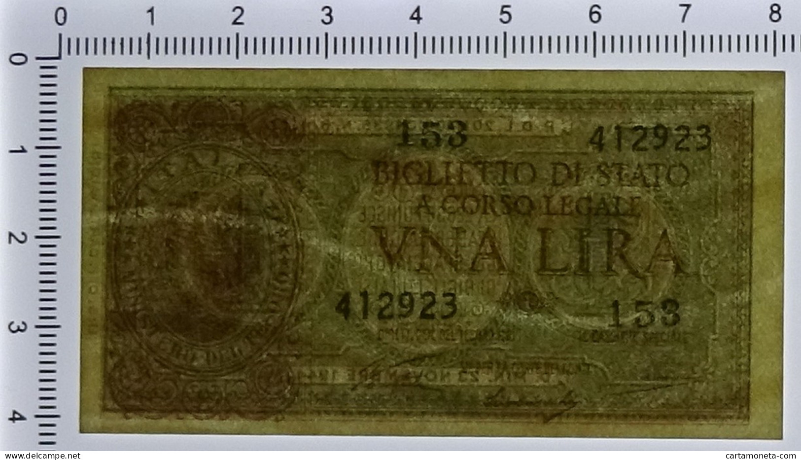 1 LIRA BIGLIETTO DI STATO LUOGOTENENZA UMBERTO VENTURA 23/11/1944 FDS - Regno D'Italia - Altri