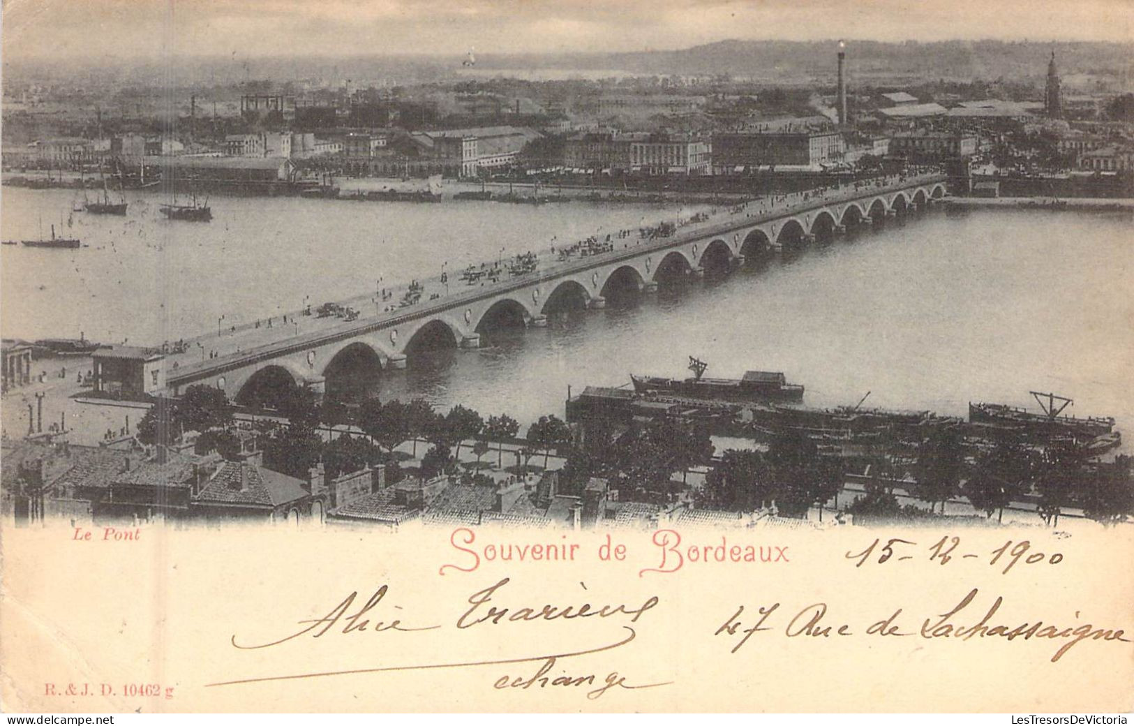 FRANCE - 33 - BORDEAUX - Souvenir De Bordeaux - Carte Postale Ancienne - Bordeaux