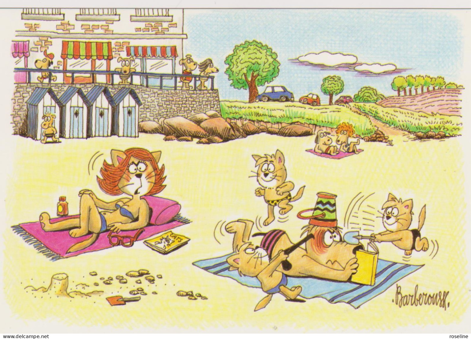 BARBEROUSSE - Humour Plage Enfant Publicité édition CRG  - CPM 10,5x15 TBE 1991 Neuve - Barberousse