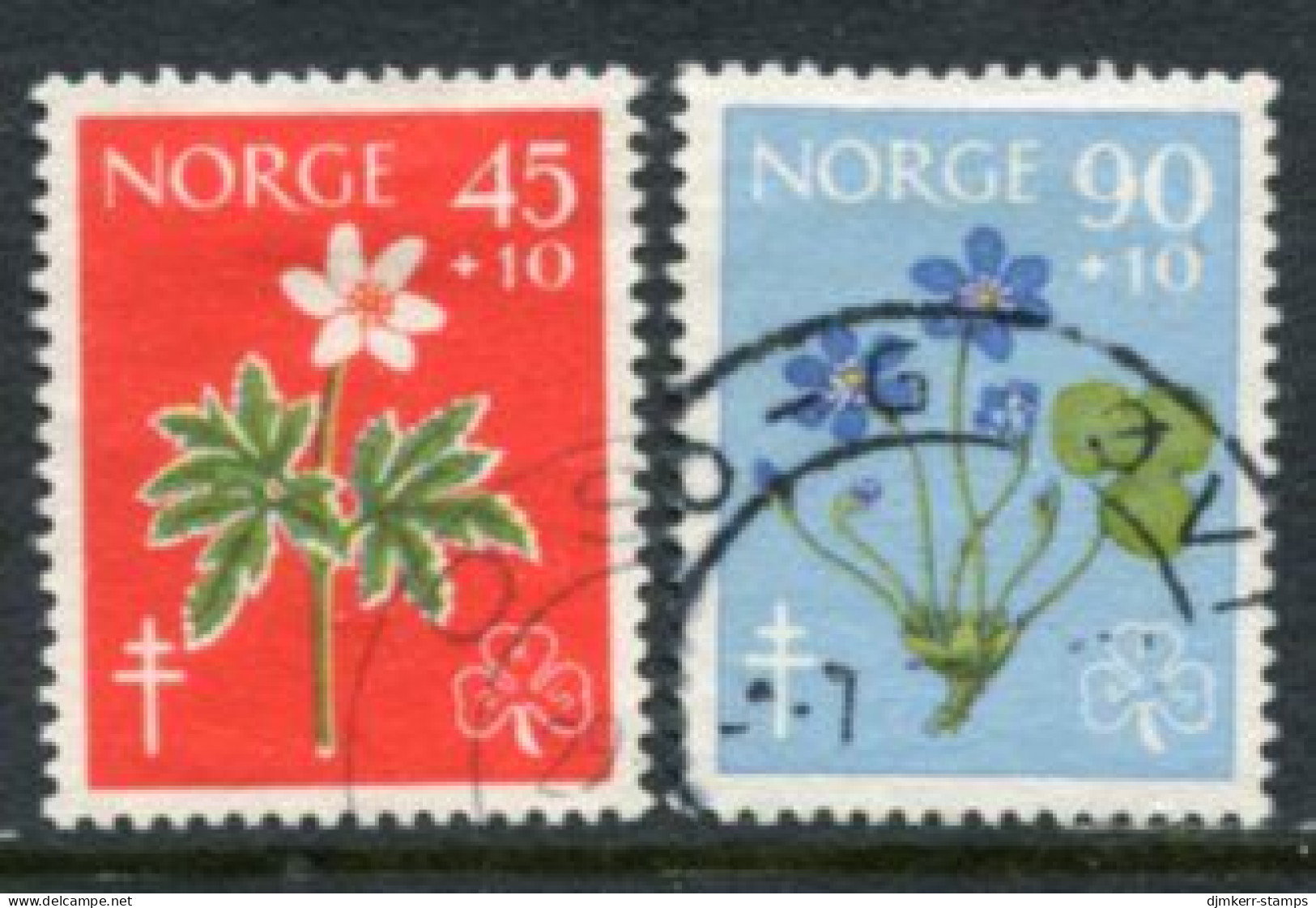 NORWAY 1960 Health Charities Used.  Michel 438-39 - Used Stamps