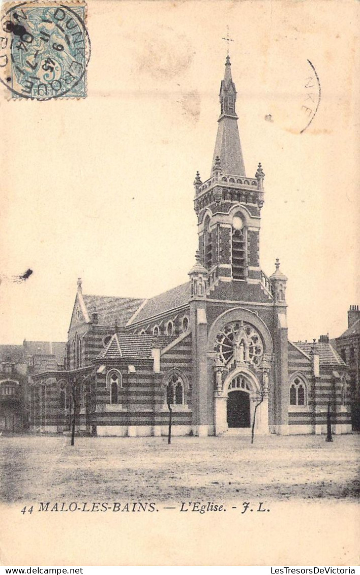 FRANCE - 59 - MALO LES BAINS - L'Eglise - Carte Postale Ancienne - Malo Les Bains