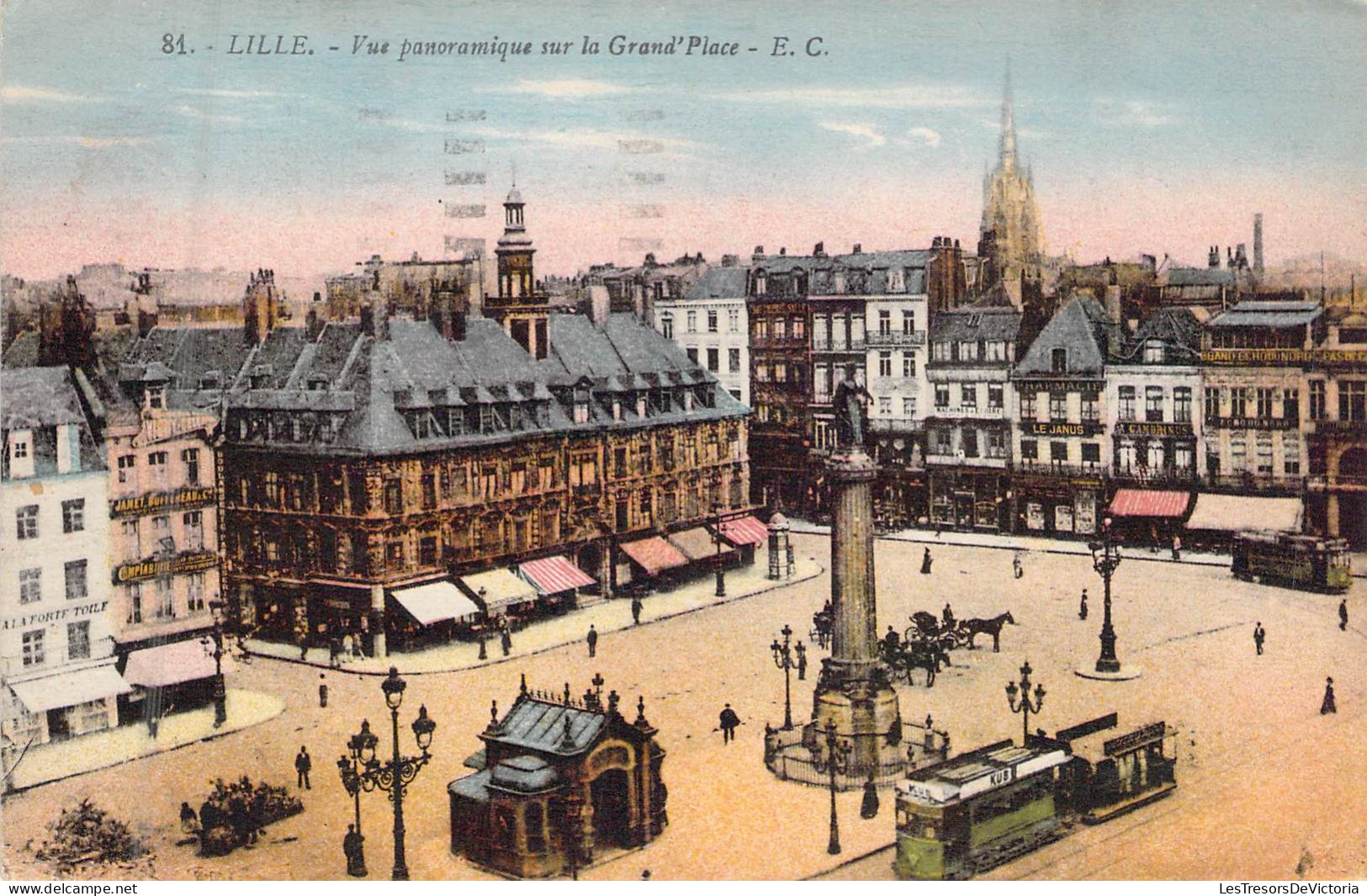 FRANCE - 59 - LILLE - Vue Panoramique Sur La Grand' Place - Carte Postale Ancienne - Lille