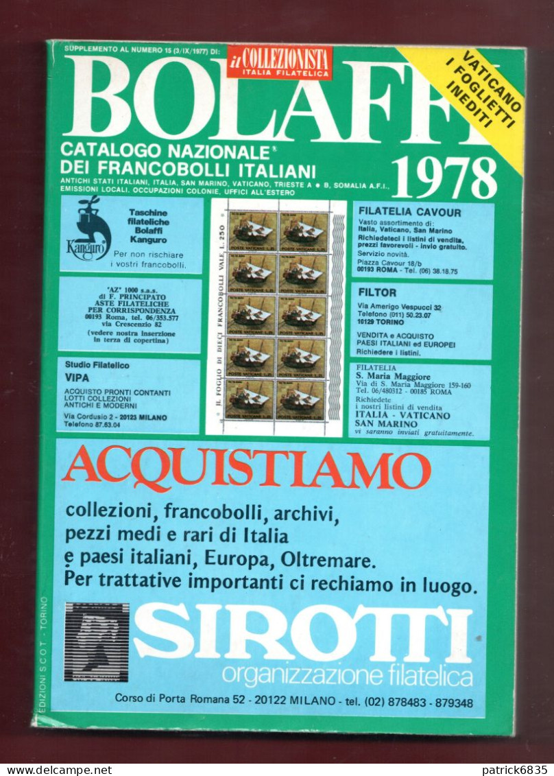 Catalogo- Bolaffi - 1978 - Catalogo Dei Francobolli Italiani - Trieste Occupazioni, Ecc, . - Italy