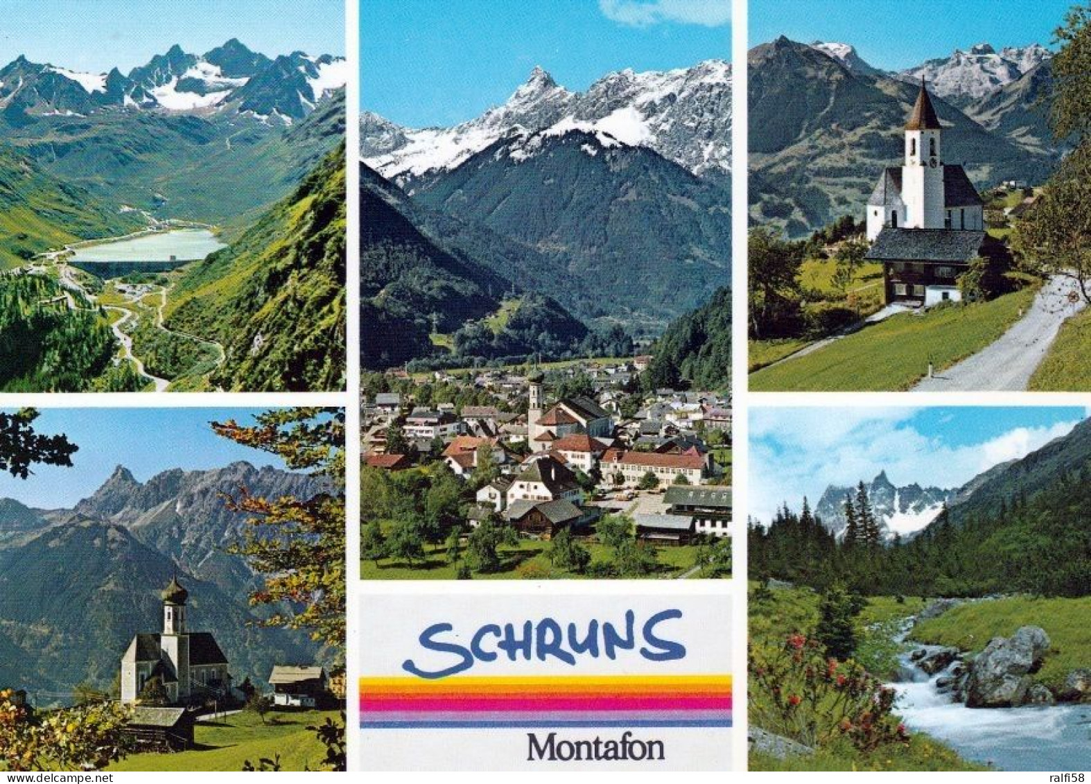 3 AK Österreich / Vorarlberg * Blick Auf Das Dorfzentrum Von Schruns - Auch Mit Luftbildaufnahme * - Schruns