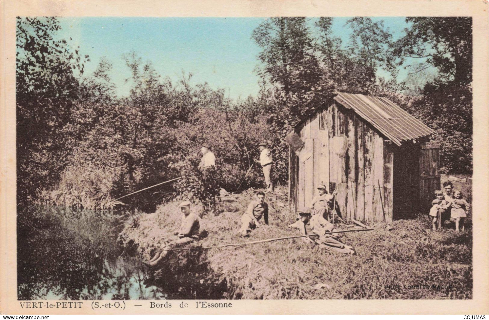 91 - VERT LE PETIT - S13242 - Bords De L'Essonne - Pêche Pêcheurs - L1 - Vert-le-Petit