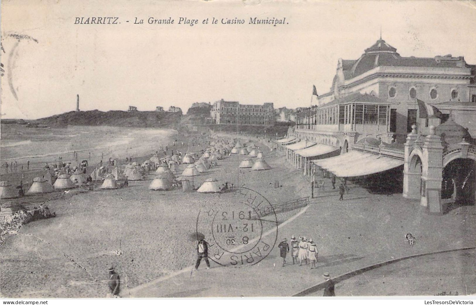 FRANCE - 64 - BIARRITZ - La Grande Place Et Casino Municipal - Carte Postale Ancienne - Biarritz