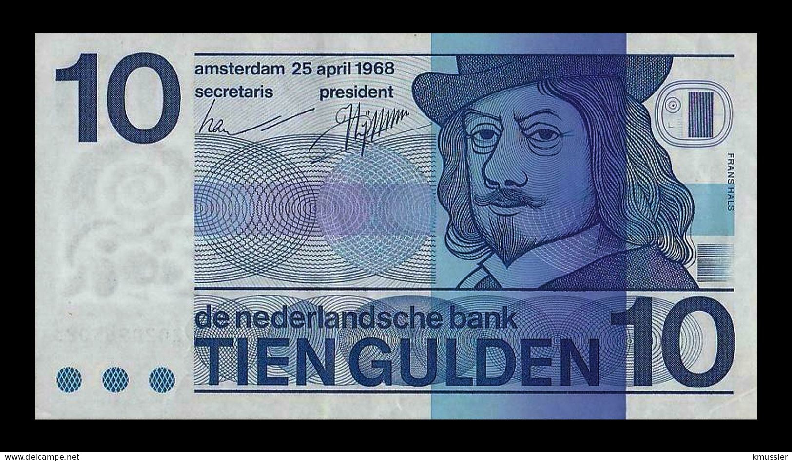 # # # Banknote Niederlande (Netherlands) 10 Gulden AU- # # # - 10 Florín Holandés (gulden)