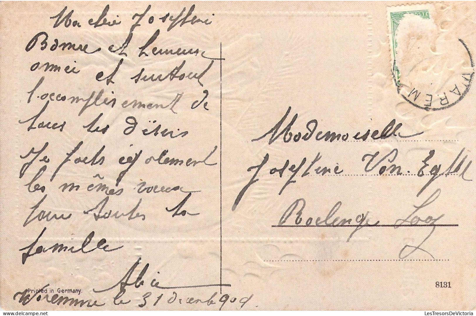 FANTAISIE - Heureuse Année - Houx - Noix - Carte Postale Ancienne - Other & Unclassified