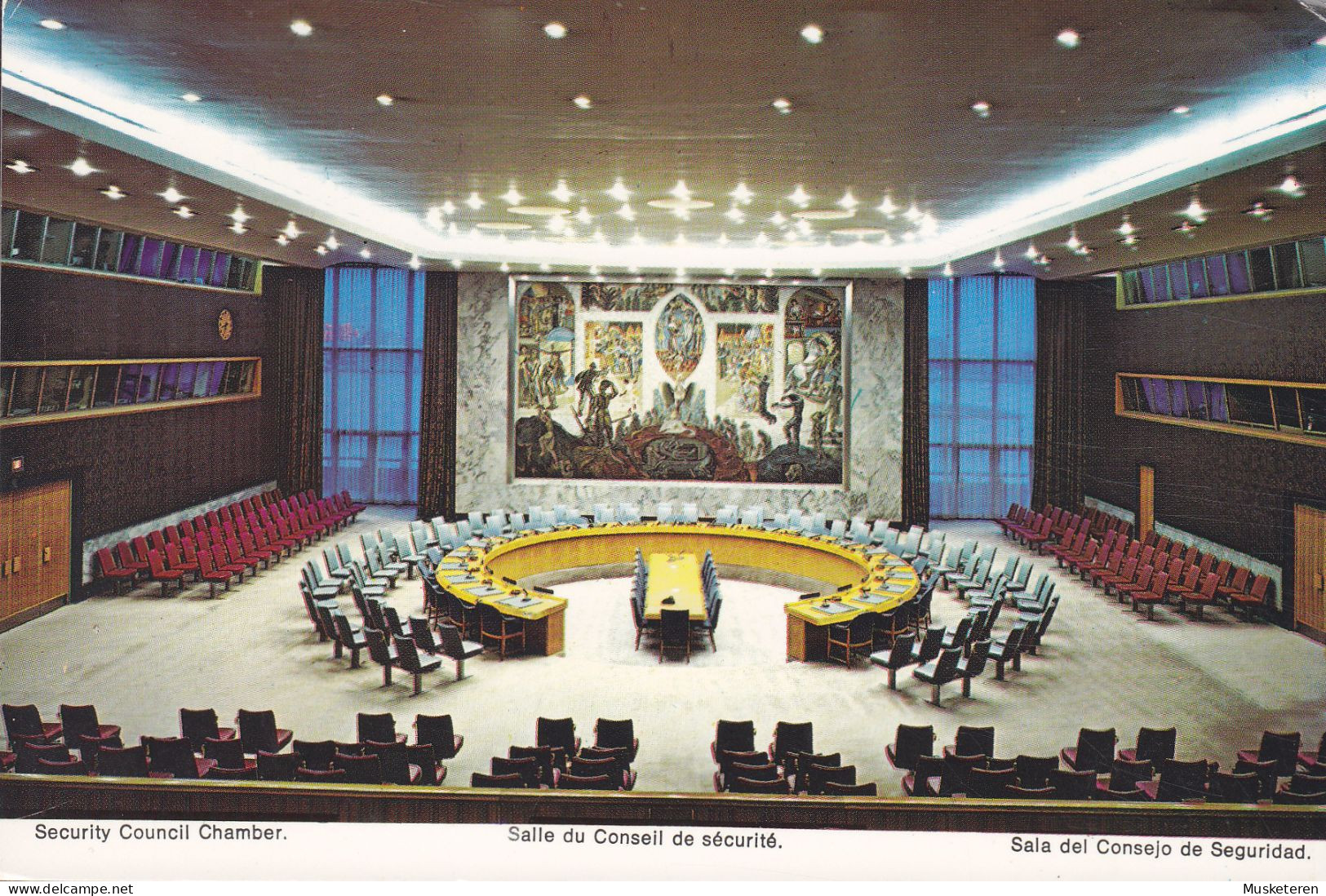 United Nations PPC Security Council Chamber Slogan Flamme 'UNICEF' NEW YORK 1971 LYNGBY Denmark (2 Scans) - Lettres & Documents