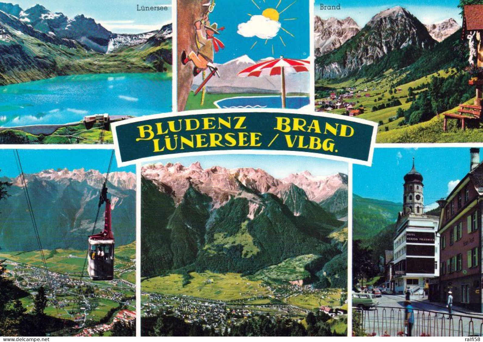 2 AK Österreich / Vorarlberg * Bludenz - Brand Und Lünersee - Mehrbildkarte - Und Eine Luftbildaufnahme * - Bludenz