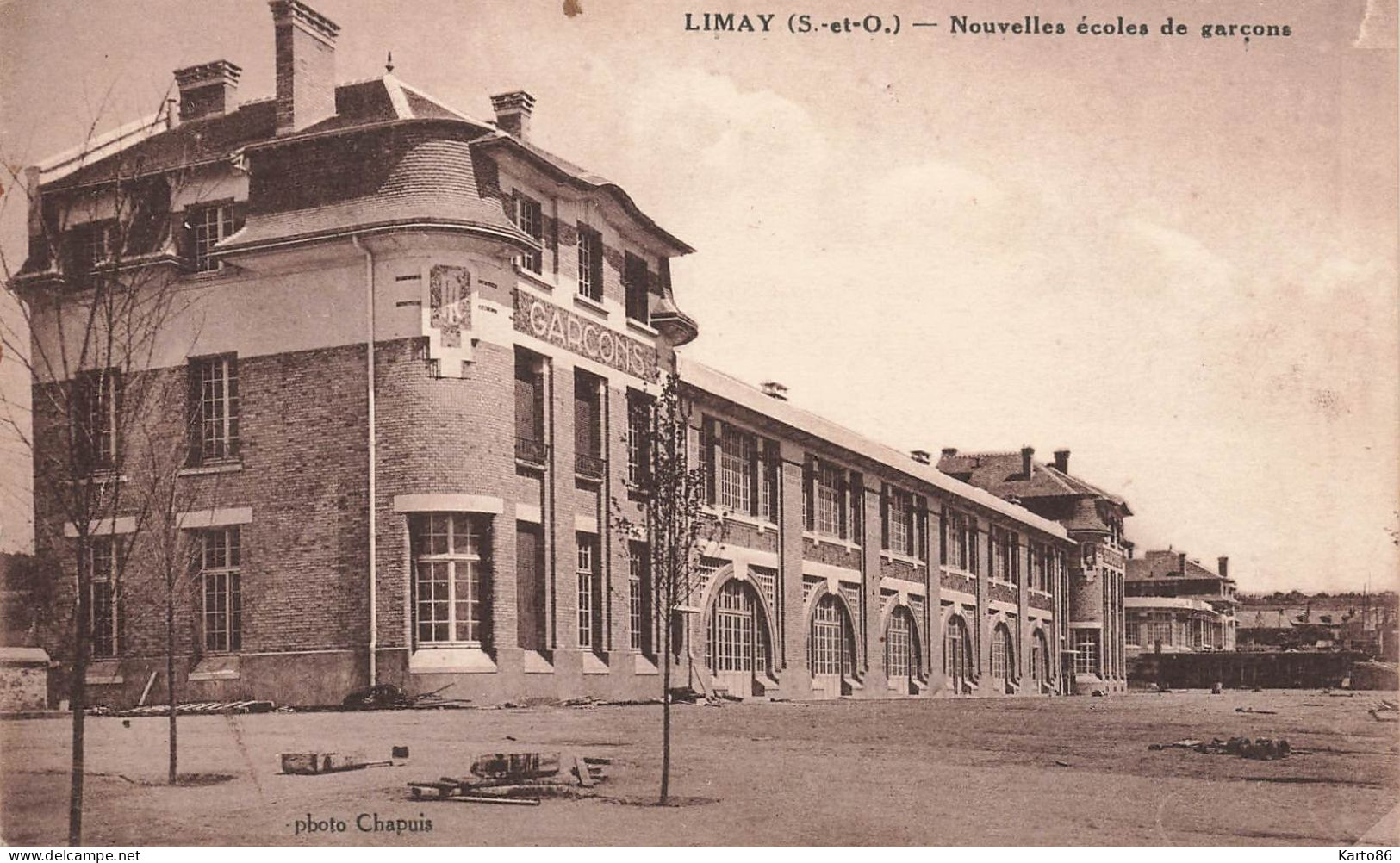 Limay * Place Et Les Nouvelles écoles De Garçons * Groupe Scolaire - Limay