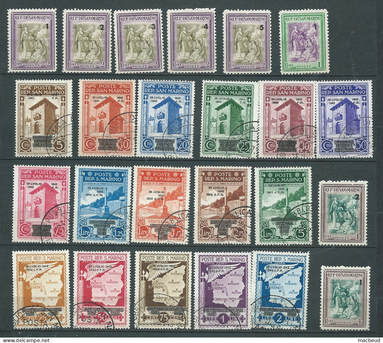 Saint Marin - Lot De  - Lot De 24 Timbres Oblitérés  Ou Neuf  à Voir Série à Compléter  - Pa 25003 - Andere & Zonder Classificatie