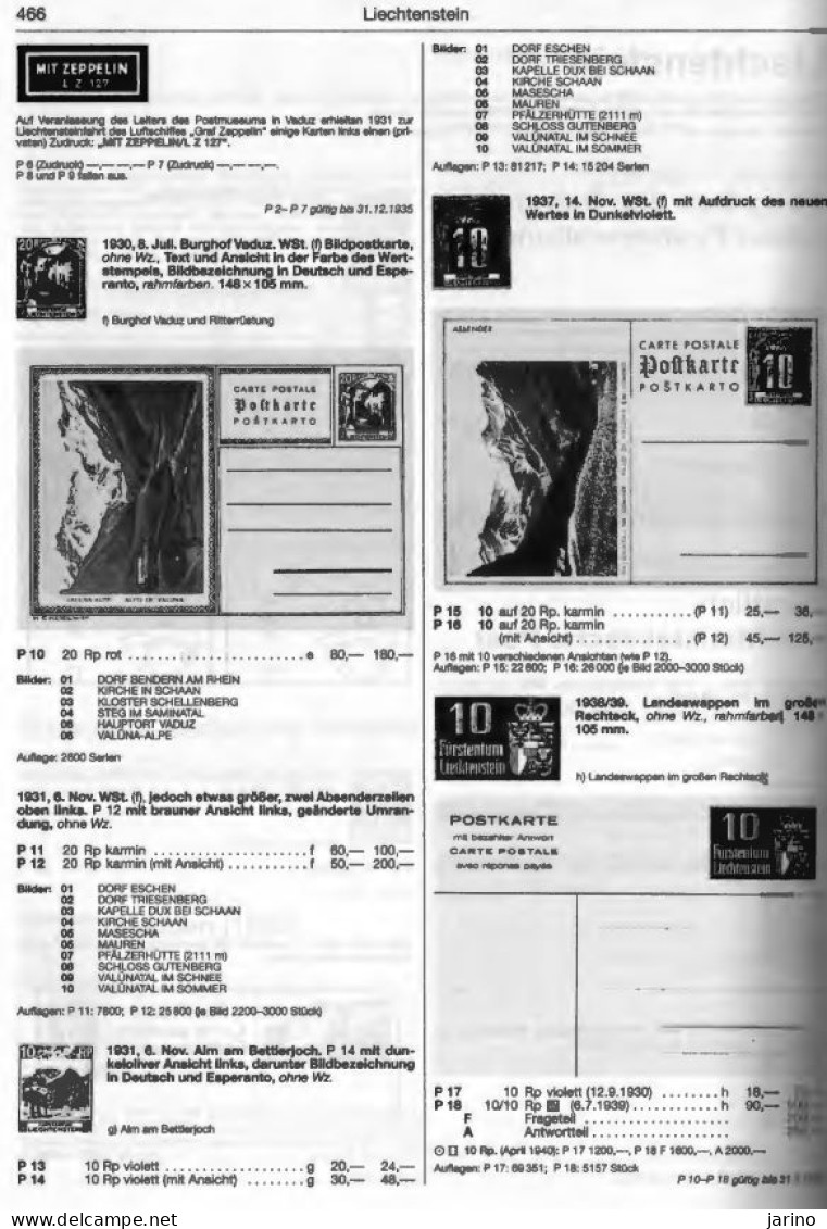 Ganzsachen Stationery Michel West Europa 2003/2004 Via PDF On CD, 978 Seiten, Lichtenstein 13 Seiten Ganzsachen - Stamped Stationery