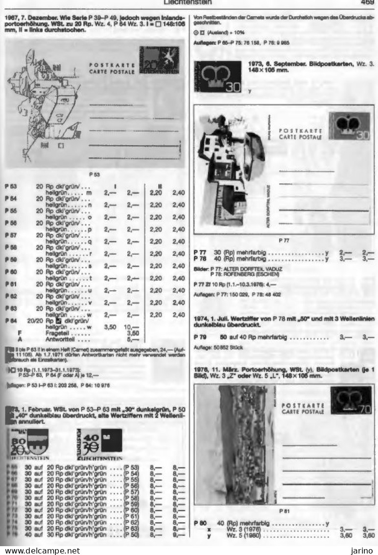 Ganzsachen Stationery Michel West Europa 2003/2004 via PDF on CD, 978 Seiten, Lichtenstein 13 Seiten Ganzsachen