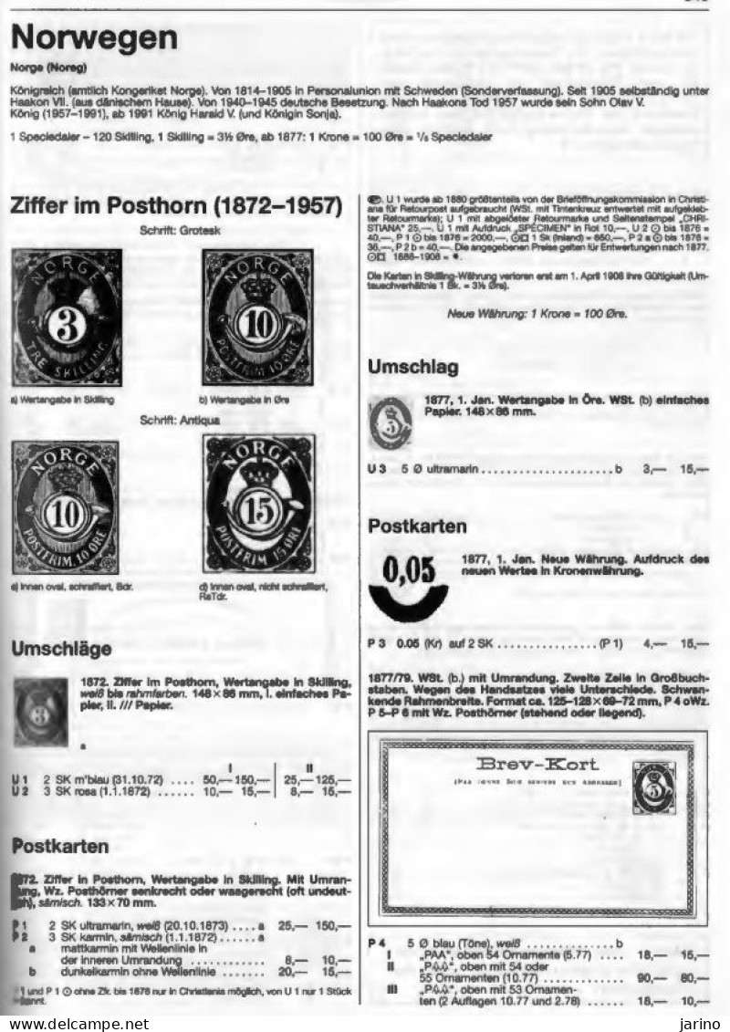 Ganzsachen Stationery Michel West Europa 2003/2004 Via PDF On CD, 978 Seiten, Norge 34 Seiten Ganzsachen - Postwaardestukken