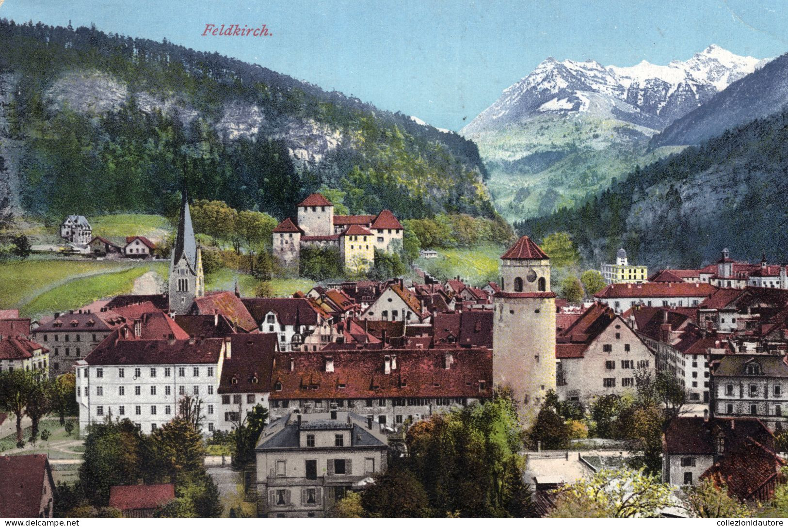 FELDKIRCH - CARTOLINA FP SPEDITA NEL 1910 - Feldkirch