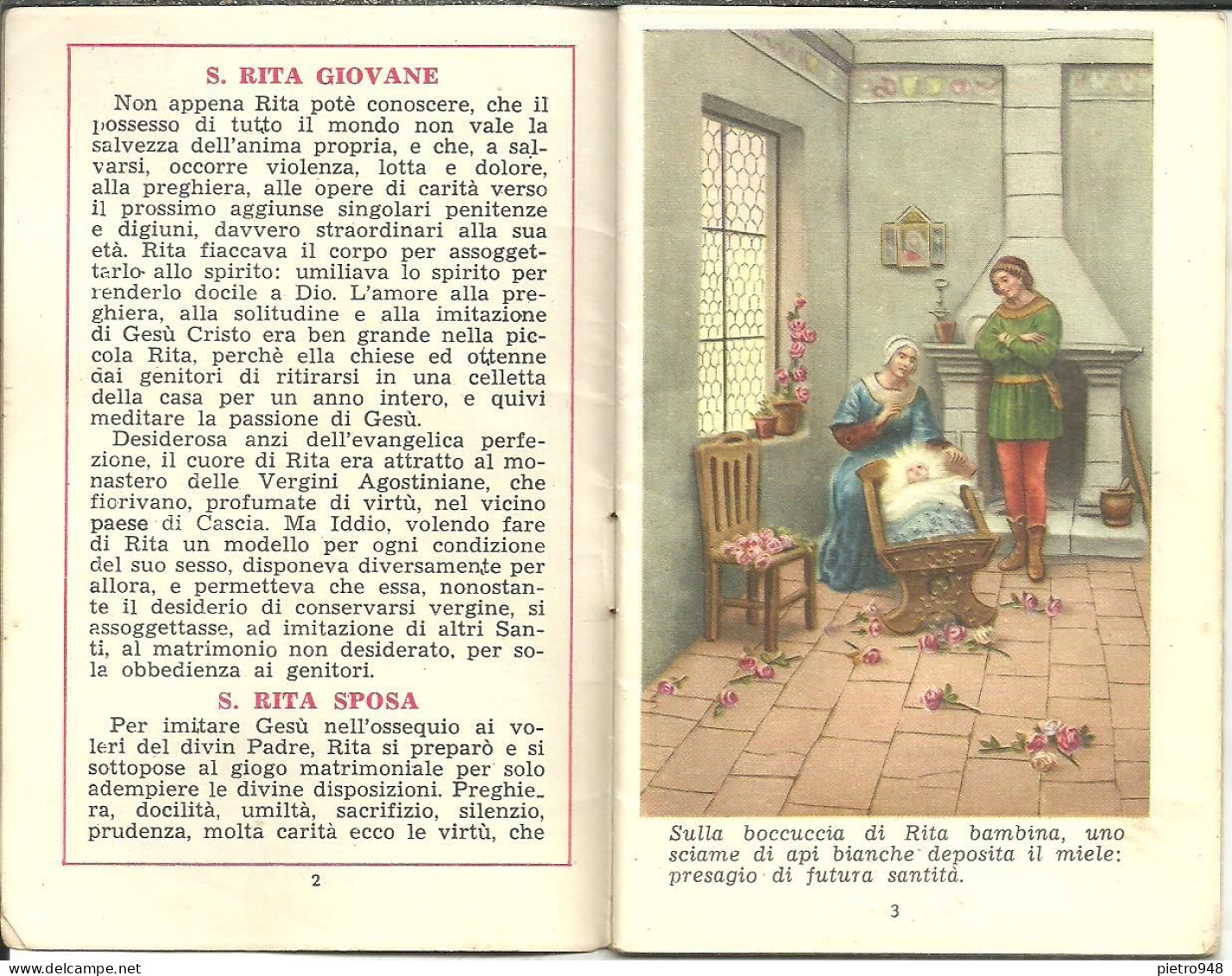 Libro (Libretto) Religioso, "Santa Rita Da Cascia", Vita Di Santa Rita, Ed. Monastero S. Rita 1956 - Religione/Spiritualismo