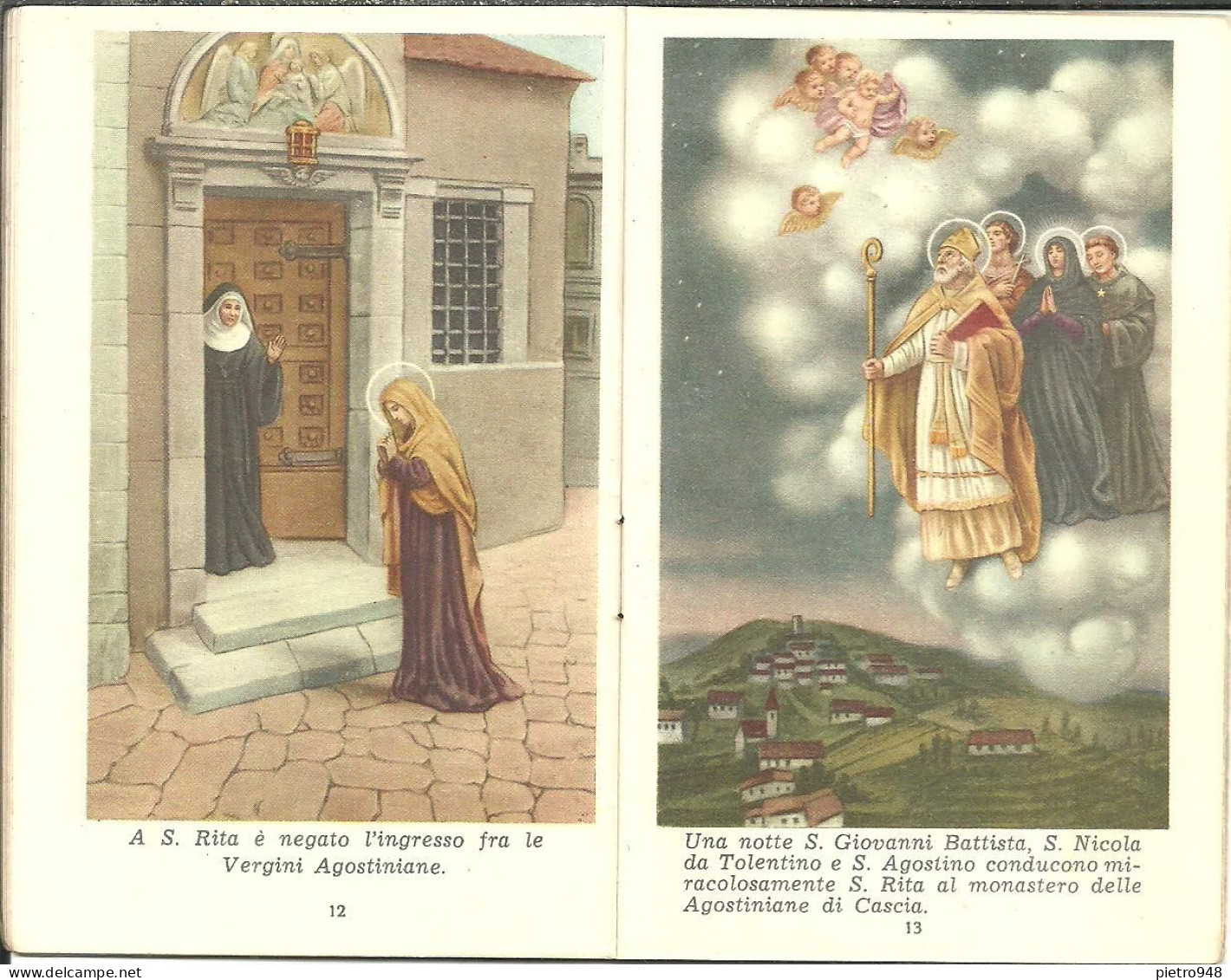 Libro (Libretto) Religioso, "Santa Rita Da Cascia", Vita Di Santa Rita, Ed. Monastero S. Rita 1956 - Religión/Espiritualismo